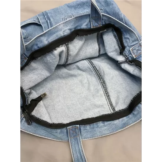 Casual Denim Split-Joint Solid Color Bags Accessories Casual Denim Split-Joint Solid Color Bags Accessories