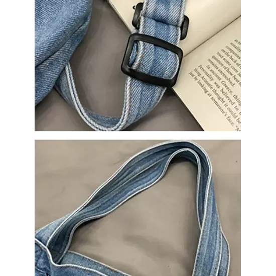 Casual Denim Split-Joint Solid Color Bags Accessories Casual Denim Split-Joint Solid Color Bags Accessories
