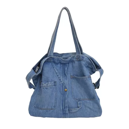 Casual Denim Split-Joint Solid Color Bags Accessories Casual Denim Split-Joint Solid Color Bags Accessories