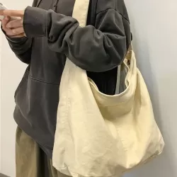 Casual Canvas Solid Color Bags Accessories