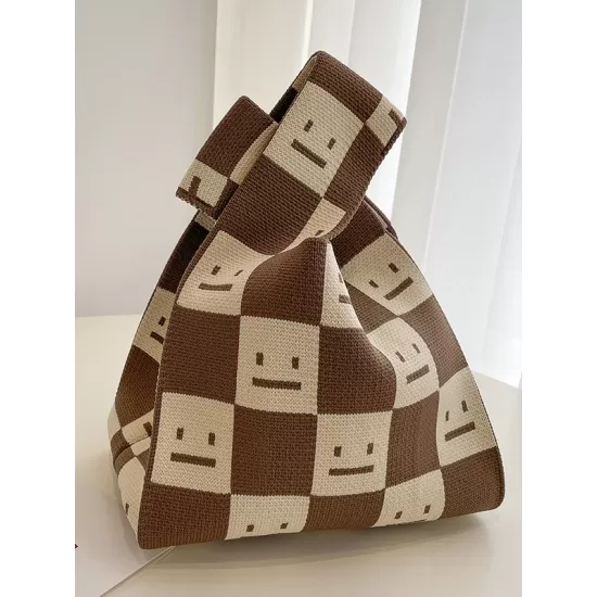 Urban Checkerboard Plaid Color-Block Bags Accessories Handbags Urban Checkerboard Plaid Color-Block Bags Accessories Handbags