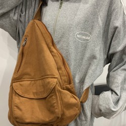 Casual Solid Color Zipper Bags Accessories