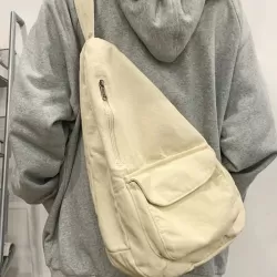 Casual Solid Color Zipper Bags Accessories