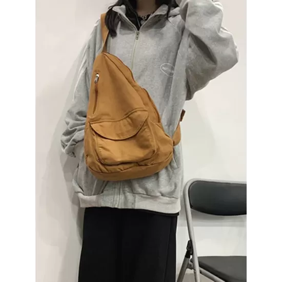 Casual Solid Color Zipper Bags Accessories Casual Solid Color Zipper Bags Accessories