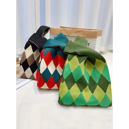 Urban Rhombic Contrast Color Bags Accessories Handbags Urban Rhombic Contrast Color Bags Accessories Handbags