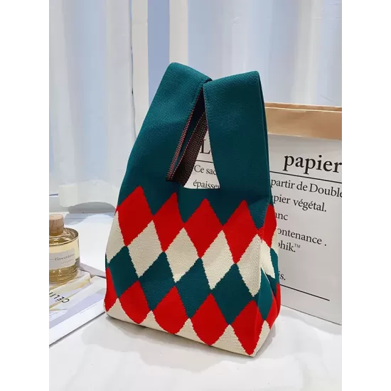 Urban Rhombic Contrast Color Bags Accessories Handbags Urban Rhombic Contrast Color Bags Accessories Handbags