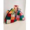 Casual Checkerboard Contrast Color Color-Block Bags Accessories Handbags
