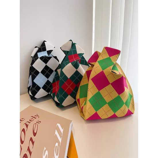 Urban Checkerboard Contrast Color Color-Block Bags Accessories Handbags Urban Checkerboard Contrast Color Color-Block Bags Accessories Handbags