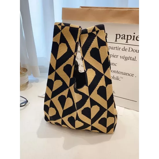 Knitting Checkerboard Zebra-Stripe Striped Bags Accessories Handbags Knitting Checkerboard Zebra-Stripe Striped Bags Accessories Handbags