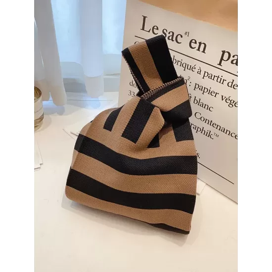 Knitting Checkerboard Zebra-Stripe Striped Bags Accessories Handbags Knitting Checkerboard Zebra-Stripe Striped Bags Accessories Handbags