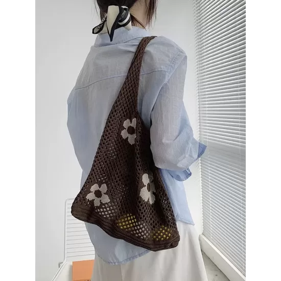 Original Creation Floral Weave Hollow Bags Accessories Original Creation Floral Weave Hollow Bags Accessories