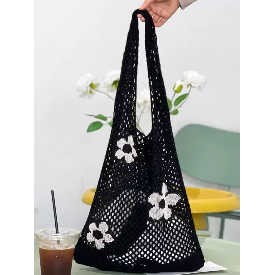 Original Creation Floral Weave Hollow Bags Accessories Original Creation Floral Weave Hollow Bags Accessories