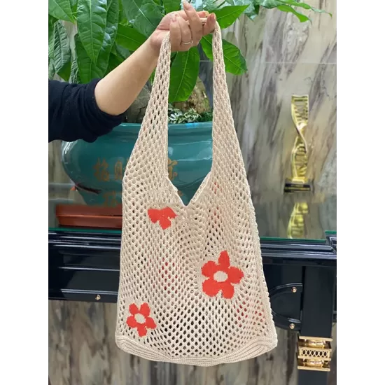 Original Creation Floral Weave Hollow Bags Accessories Original Creation Floral Weave Hollow Bags Accessories