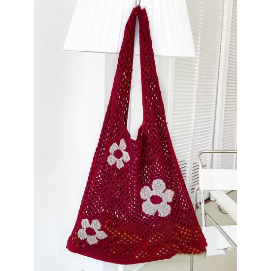 Original Creation Floral Weave Hollow Bags Accessories Original Creation Floral Weave Hollow Bags Accessories