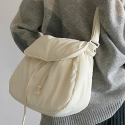 Simple Casual Solid Color Soft Bags Accessories