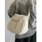Simple Casual Solid Color Soft Bags Accessories