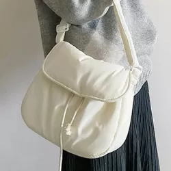 Simple Casual Solid Color Soft Bags Accessories