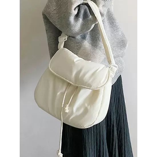 Simple Casual Solid Color Soft Bags Accessories Simple Casual Solid Color Soft Bags Accessories