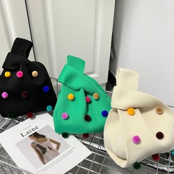 Original Contrast Color Knitting Bags Accessories