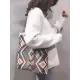 Artistic Retro Weave Contrast Color Striped Bags Accessories Artistic Retro Weave Contrast Color Striped Bags Accessories