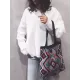 Artistic Retro Weave Contrast Color Striped Bags Accessories Artistic Retro Weave Contrast Color Striped Bags Accessories