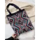 Artistic Retro Weave Contrast Color Striped Bags Accessories Artistic Retro Weave Contrast Color Striped Bags Accessories
