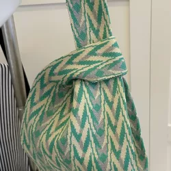 Geometric Multi-Colored Woven Handbag Bags Accessories