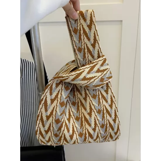 Geometric Multi-Colored Woven Handbag Bags Accessories Geometric Multi-Colored Woven Handbag Bags Accessories