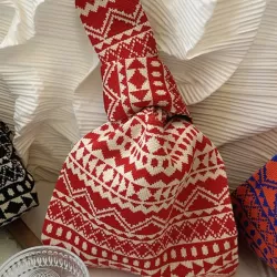 Rhombus Woven Handbag Bags Accessories