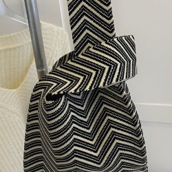 Striped Woven Handbag Bags Accessories