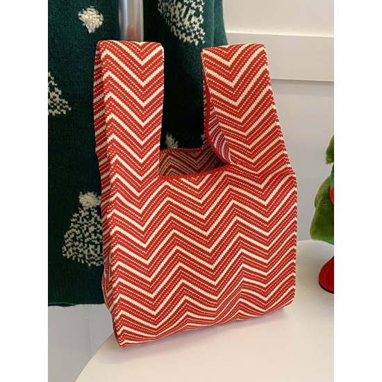 Striped Woven Handbag Bags Accessories Striped Woven Handbag Bags Accessories