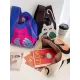 Animal Printed Multi-Colored Woven Handbag Bags Accessories Animal Printed Multi-Colored Woven Handbag Bags Accessories