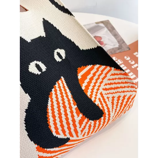 Animal Printed Multi-Colored Woven Handbag Bags Accessories Animal Printed Multi-Colored Woven Handbag Bags Accessories