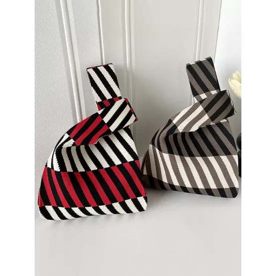 Striped Woven Handbag Bags Accessories Striped Woven Handbag Bags Accessories