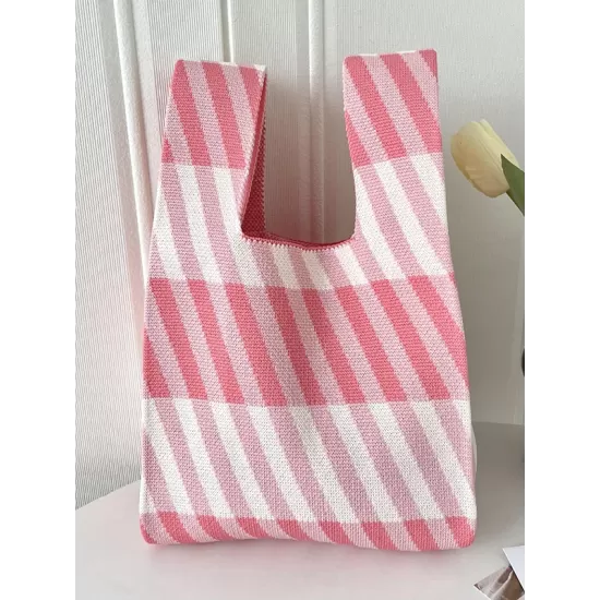 Striped Woven Handbag Bags Accessories Striped Woven Handbag Bags Accessories