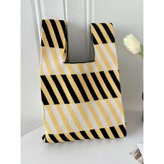 Striped Woven Handbag Bags Accessories Striped Woven Handbag Bags Accessories