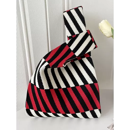Striped Woven Handbag Bags Accessories Striped Woven Handbag Bags Accessories