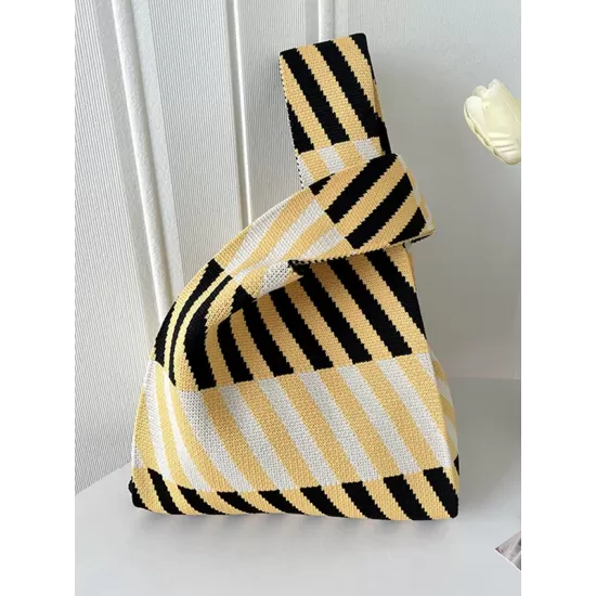 Striped Woven Handbag Bags Accessories Striped Woven Handbag Bags Accessories