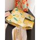 Floral Printed Woven Handbag Bags Accessories Floral Printed Woven Handbag Bags Accessories
