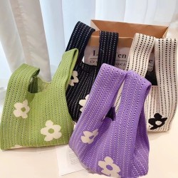Floral Printed Hollow Handbags Bags Accessories