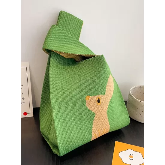 Cartoon Printed Woven Handbag Bags Accessories Cartoon Printed Woven Handbag Bags Accessories