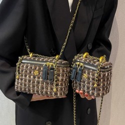 Chains Geometric Zipper Crossbody Bags Bags Accessories Bags