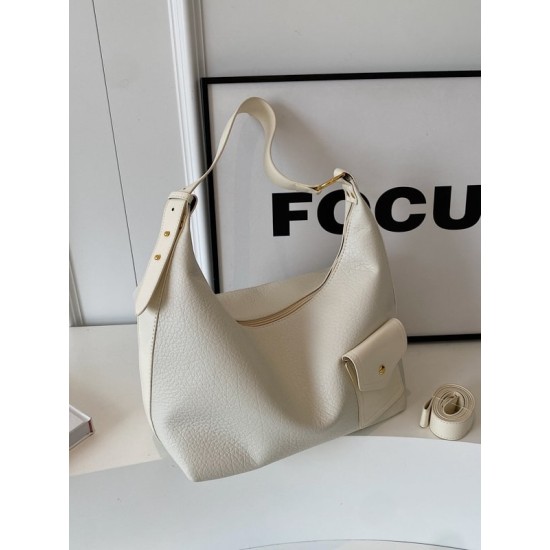 Buckle Pockets Solid Color Split-Joint Zipper Crossbody Bags Buckle Pockets Solid Color Split-Joint Zipper Crossbody Bags
