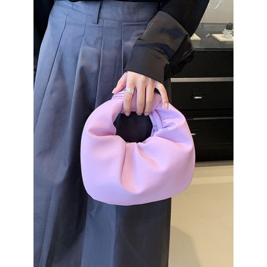 Bowknot Pleated Solid Color Handbags Accessories Bowknot Pleated Solid Color Handbags Accessories