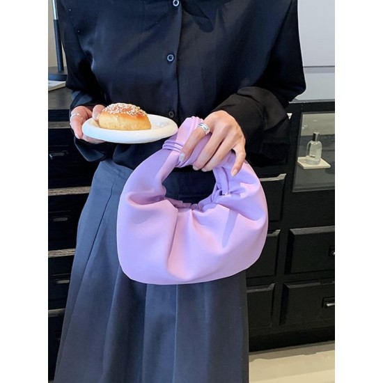 Bowknot Pleated Solid Color Handbags Accessories Bowknot Pleated Solid Color Handbags Accessories
