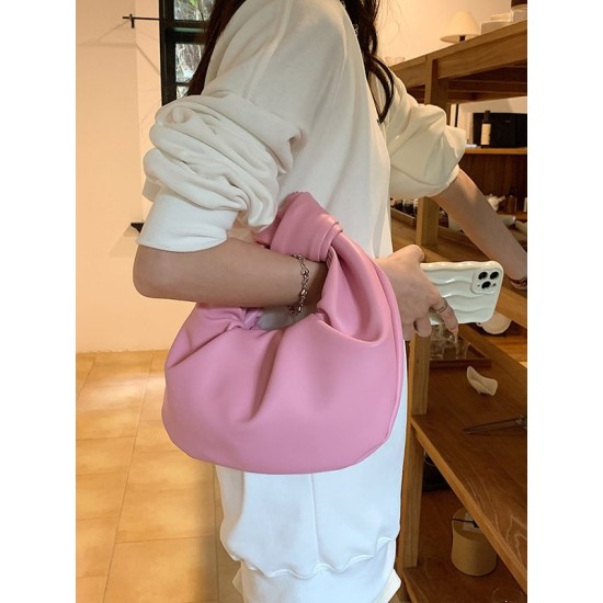 Bowknot Pleated Solid Color Handbags Accessories Bowknot Pleated Solid Color Handbags Accessories