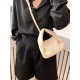 Adjustable Pleated Pockets Solid Color Crossbody Handbags Adjustable Pleated Pockets Solid Color Crossbody Handbags