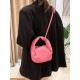 Adjustable Pleated Pockets Solid Color Crossbody Handbags Adjustable Pleated Pockets Solid Color Crossbody Handbags