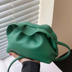 Falbala Pleated Solid Color Bags Accessories