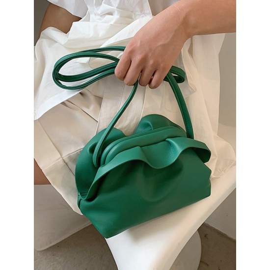 Falbala Pleated Solid Color Bags Accessories Falbala Pleated Solid Color Bags Accessories
